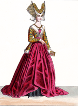 rank lady 1420 lacy engravings colored hand